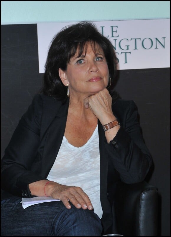 Anne Sinclair à Paris le 23 janvier 2012. 
