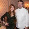 Dana Delany aux côtés de Jean-François Piège après son dîner au Thoumieux