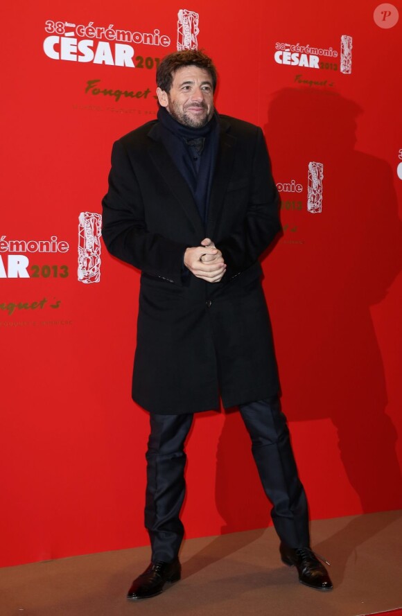 Patrick Bruel au restaurant Fouquet's pour le Dîner de gala de la 38e cérémonie des César à Paris, le 22 février 2013.
