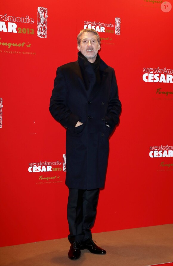 Antoine de Caunes au restaurant Fouquet's pour le Dîner de gala de la 38e cérémonie des César à Paris, le 22 février 2013.