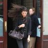 Katie Holmes sort d'un hôtel de New York après une réunion, le 1er février 2013.