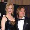 Actress Nicole Kidman et son mari Keith Urban lors des Oscars au Dolby Theatre. Los Angeles, le 24 février 2013.