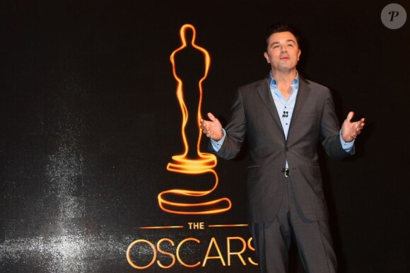 Seth MacFarlane présentait la 85e cérémonie des Oscars, à Los Angeles, le 24 février 2013.