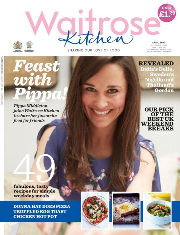 Pippa Middleton, ici dans la dernière issue en kiosque le 28 mars prochain, devient chroniqueuse pour le magazine de la chaîne de supermarchés anglais Waitrose.