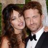 Madalina Ghenea et Gerard Butler assistent à l'after-party des Oscars organisée par le magazine Vanity Fair au Sunset Tower Hotel. Los Angeles, le 24 février 2013.