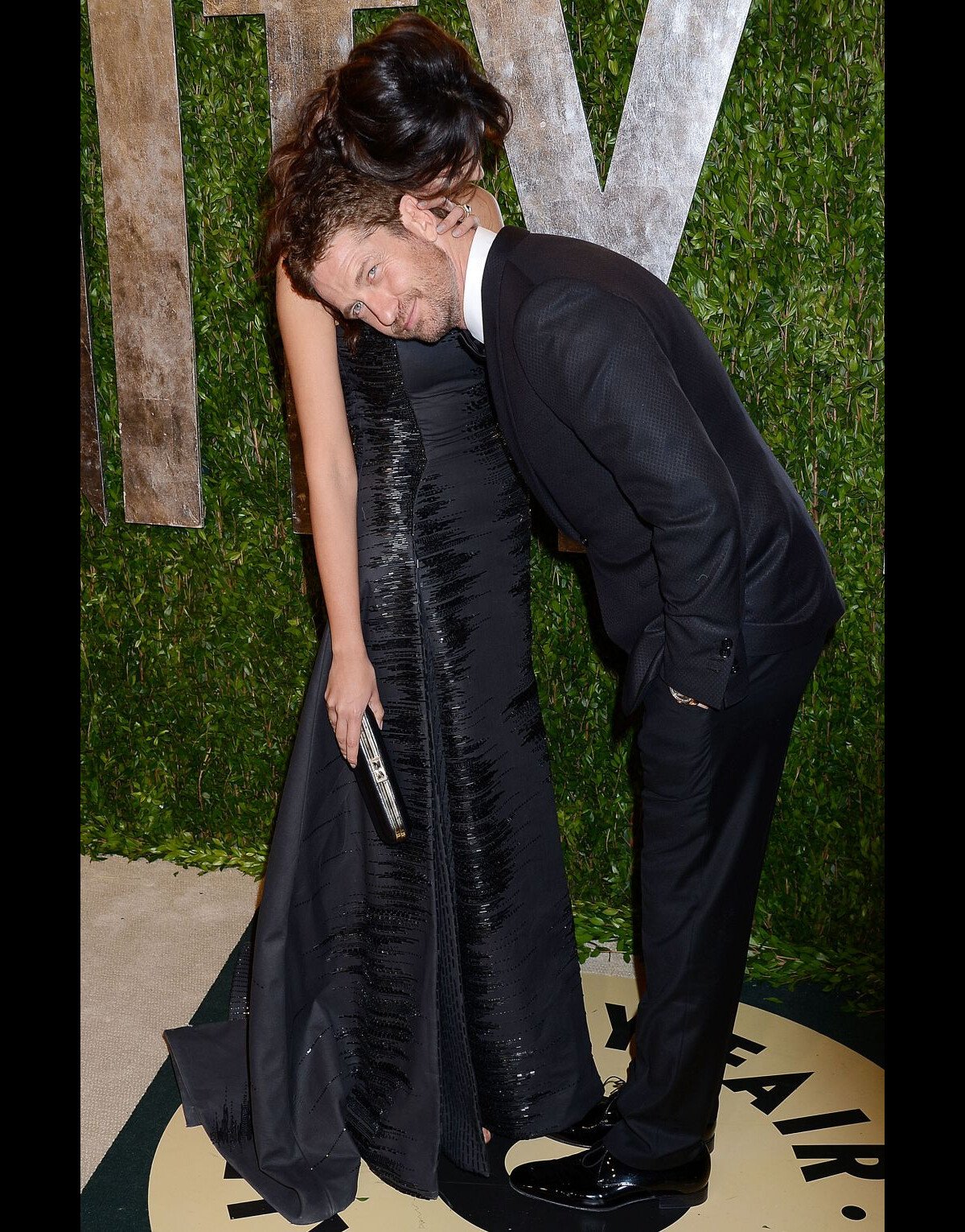 Gerard Butler & Madalina Ghenea - Vanity Fair Oscars Party