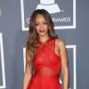 Rihanna lors de la 55e cérémonie des Grammy Awards à Los Angeles le 10 février 2013.