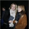 Sarah Lavoine et sa jolie fille Yasmine prennent la pose au défilé Etam lingerie le 26 février 2013 à Paris