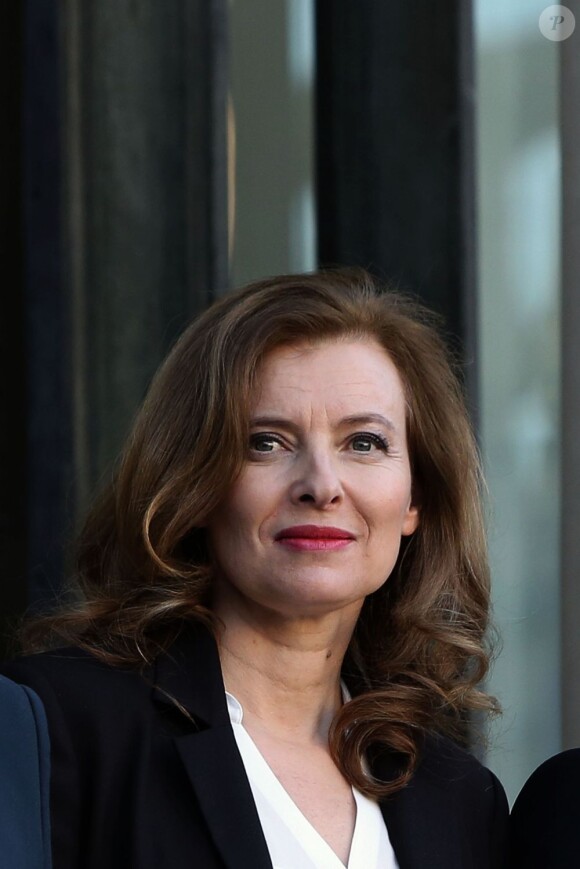 Valérie Trierweiler au palais de l'Elysée à Paris le 18 février 2013