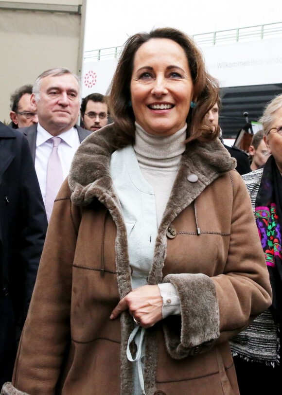 Ségolène Royal en visite au Salon de l'Agriculture, à Paris, le 27 février 2013.