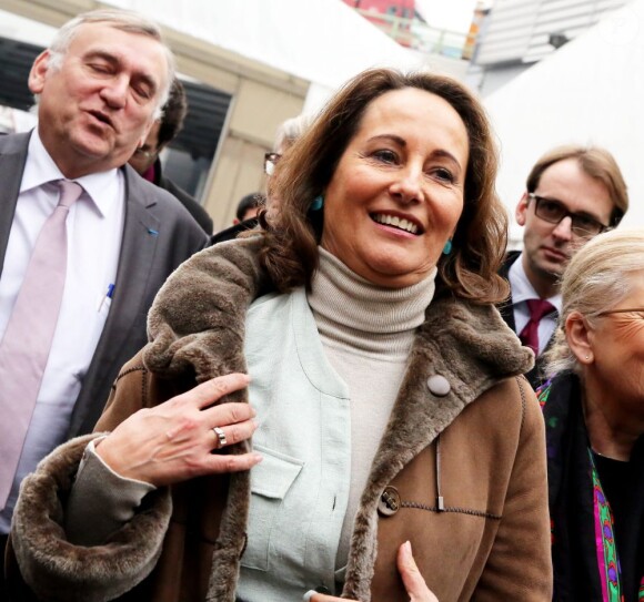 Ségolène Royal en visite au Salon de l'Agriculture, à Paris, le 27 février 2013.