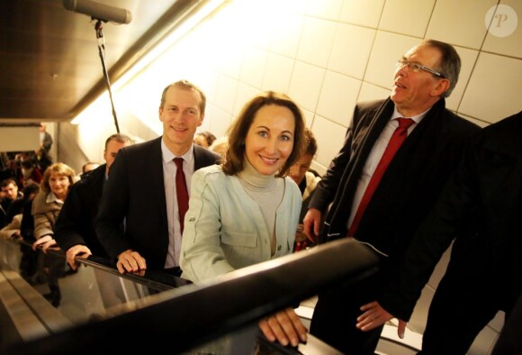 Ségolène Royal en visite au Salon de l'Agriculture, à Paris, le 27 février 2013.
