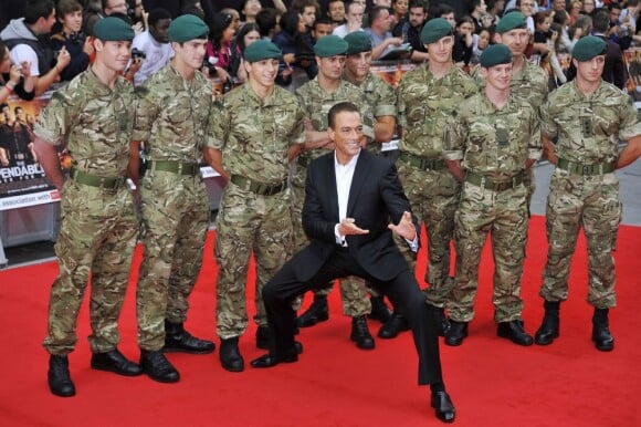 Jean-Claude Van Damme à la première du film Expendables 2, à Londres le 14 août 2012.