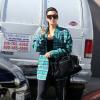 Kim Kardashian, enceinte, se rend à son cours de gym à Studio City, le 28 février 2013.