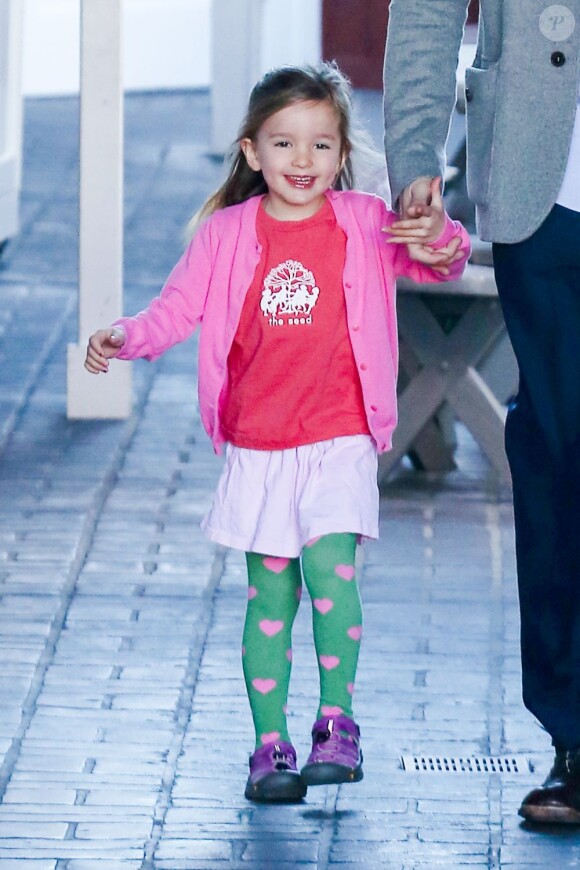 Ben Affleck emmène sa fille Seraphina au Brentwood Country Mart à Los Angeles, le 1er mars 2013.