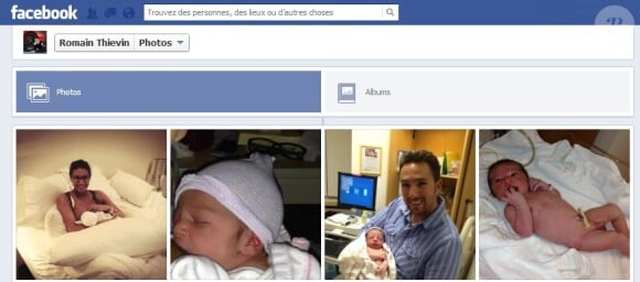 Romain Thievin a publié de nombreuses photos de son fils Matis et de sa compagne Chloé Mortaud sur son compte Facebook