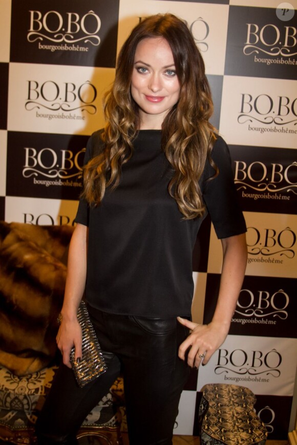 Olivia Wilde à l'ouverture de la nouvelle boutique Bo Bo (Bourgeois Boheme) à Sao Paulo le 26 février 2013.