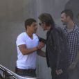 Exclu - Johnny Hallyday et Saïd Taghmaoui se sont retrouvés à Los Angeles. Le 28 février 2013.
