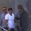 Exclu - Johnny Hallyday et Saïd Taghmaoui se sont retrouvés à Los Angeles. Le 28 février 2013.