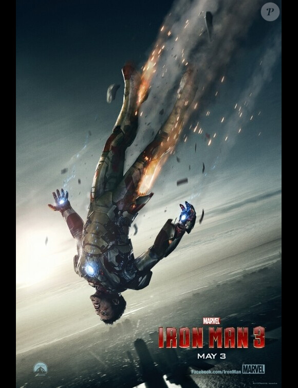 Le poster du Super Bowl mettait également l'accent sur la chute d'Iron Man.