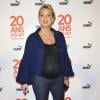Virginie Efira enceinte et radieuse lors de la première de 20 ans d'écart à Paris, le 6 mars 2013.