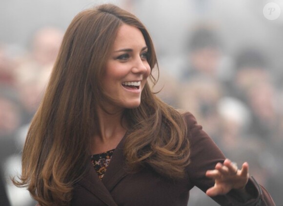 La duchesse de Cambridge, Kate Middleton en visite à Grimsby en Angleterre, le 5 mars 2013.