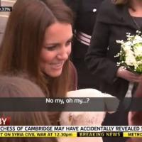 Kate Middleton enceinte d'une fille ? La vidéo de sa gaffe royale