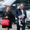 Wayne Rooney, sa femme Coleen et leur petit garçon Kai lors d'une sortie famille à Wilmslow le 6 mars 2013
