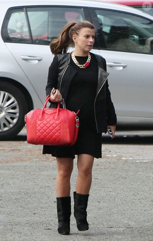 Coleen Rooney lors d'une sortie famille à Wilmslow le 6 mars 2013