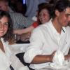 Rafael Nadal et Xisca Perello au restaurant à Palma de Majorque le 10 août 2012