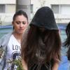 Selena Gomez se rendant au studio de danse, camouflée, à Beverly Hills le 8 mars 2013.