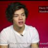 Harry Styles du groupe One Direction parle de leur entrée chez Madame Tussauds.