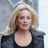 Sharon Stone sur le tournage du film Fading Gigolo à New York, le 3 décembre 2012.