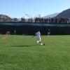 Jo-Wilfried Tsonga et Richard Gasquet échanges quelques passes durant le tournoi d'Indian Wells 2013