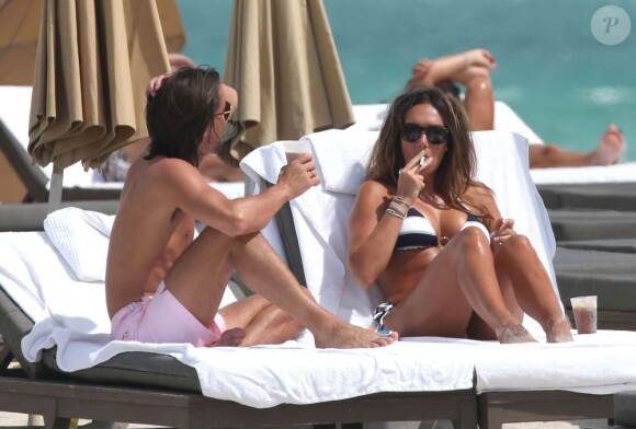 Tamara Ecclestone et son fiancé Jay Rutland profite du soleil de Miami le 13 mars 2013