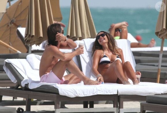 Tamara Ecclestone et son fiancé Jay Rutland profite du soleil de Miami le 13 mars 2013