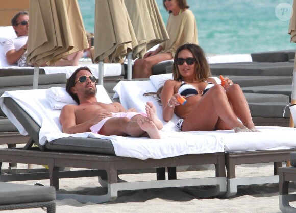 Tamara Ecclestone et son fiancé Jay Rutland profite du soleil de Miami le 13 mars 2013