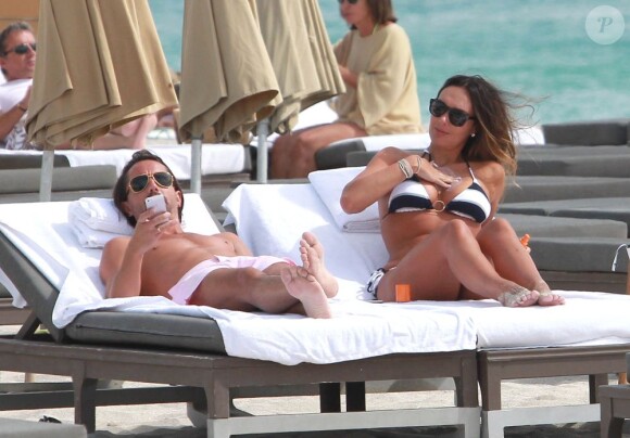 Tamara Ecclestone et son fiancé Jay Rutland profite du soleil de Miami le 13 mars 2013