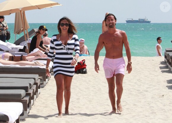 Tamara Ecclestone et son fiancé Jay Rutland profite du soleil de Miami le 13 mars 2013
