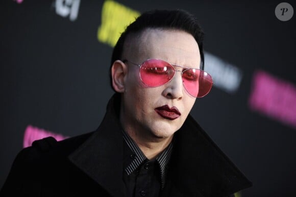 Marilyn Manson présent à la première de Spring Breakers aux ArcLight Cinemas de Los Angeles, le 14 mars 2013.
