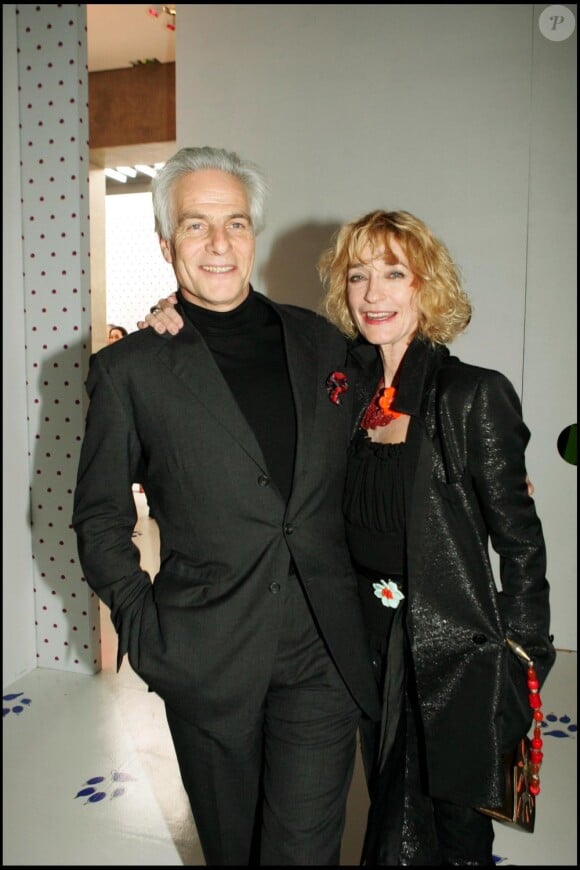 Thadée Klossowski de Rola et Loulou de la Falaise à la fondation Pierre Bergé-Yves Saint Laurent. Paris, novembre 2004.