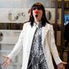 La chanteuse Jessie J quitte les studios de la radio BBC Radio 1 a Londres a l'occasion du "Red Nose Day". Le 14 mars 2013  March 14, 2013 Celebrities leaving the BBC Radio 1 Studios in London after taking part in the Radio 1's Red Nose Day Challenge.14/03/2013 - Londres