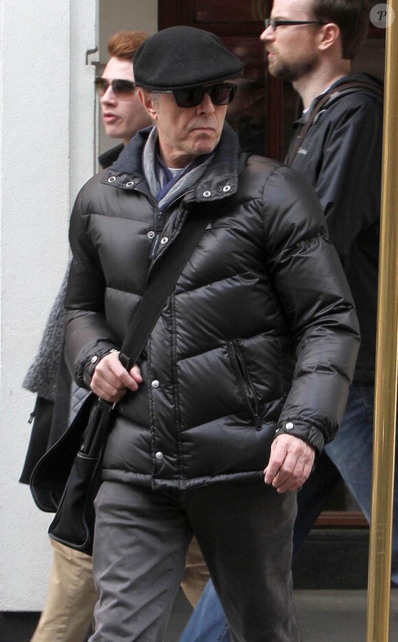 Exclu - David Bowie et son épouse Iman à New York, le 13 mars 2013.
