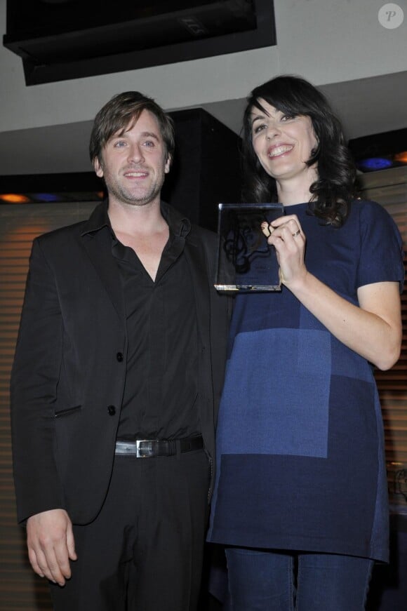 Thomas Dutronc et La Grande Sophie - Lauréats des Grands Prix de l'UNAC 2013 à la Sacem à Paris. Le 18 mars 2013. 