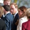Kate Middleton accompagnait son époux le prince William en visite sur un site de l'association Child Bereavement UK à Saunderton, dans le Buckinghamshire, le 19 mars 2013.