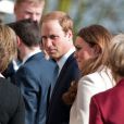  Kate Middleton accompagnait son époux le prince William en visite sur un site de l'association Child Bereavement UK à Saunderton, dans le Buckinghamshire, le 19 mars 2013. 