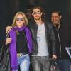Sharon Stone arrive avec son boyfriend Martin Mica à l'aéroport Sao Carneiro, Porto, le 21 mars 2013.
