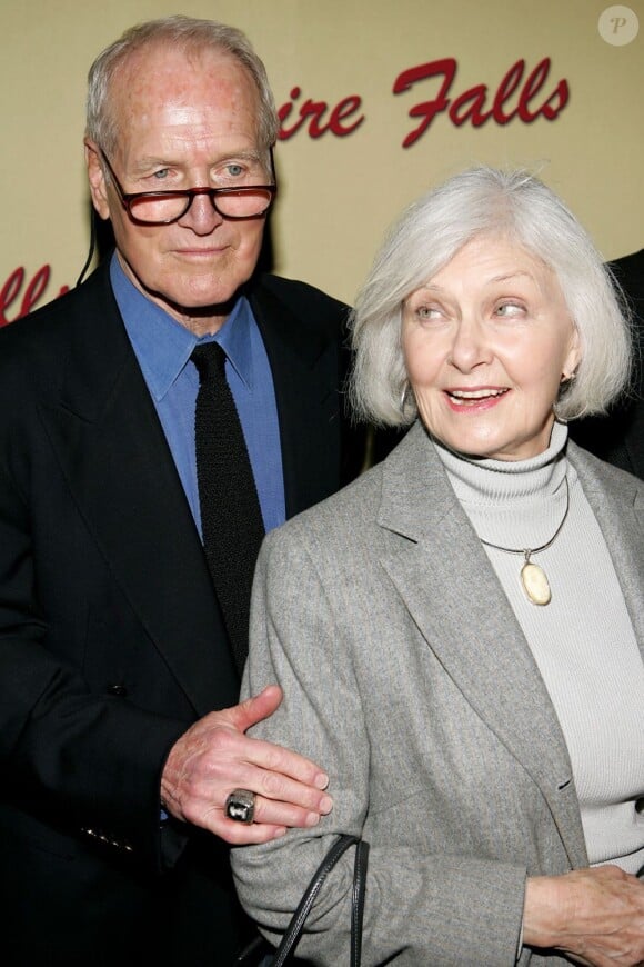 Paul Newman et sa femme Joanne Woodward le 9 mai 2005