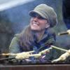 Kate Middleton, duchesse de Cambridge, enceinte de près de six mois, prenait part à un entraînement de bénévoles de l'Association des Scouts au Great Tower Scout Camp près de Newby Bridge, en Cumbrie (nord-ouest de l'Angleterre), le 22 mars 2013.