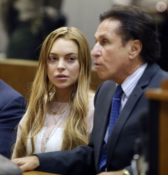 Lindsay Lohan durant son procès, à Los Angeles, le 18 mars 2013.